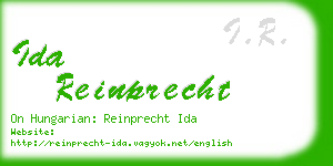 ida reinprecht business card